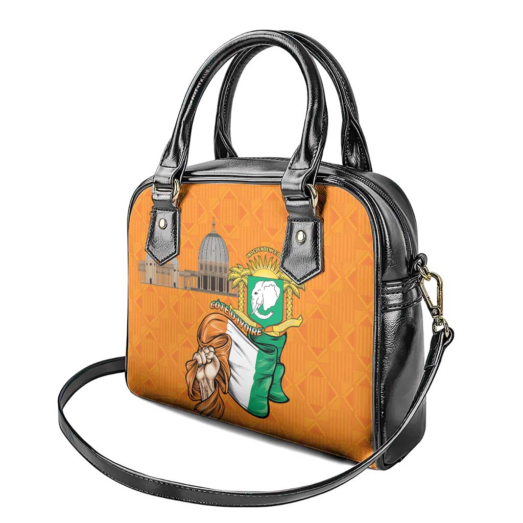 Ivory Coast Independence Day Shoulder Handbag Yamoussoukro Coat Of Arms LT15