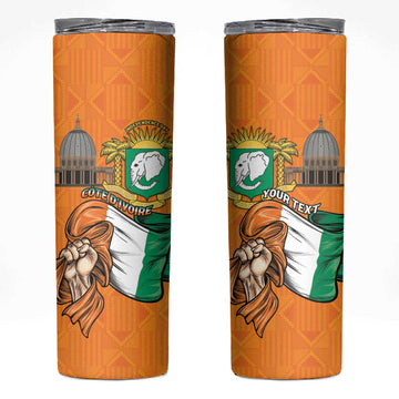 Personalised Happy Cote dIvoire Skinny Tumbler 65th of Independence Day LT15
