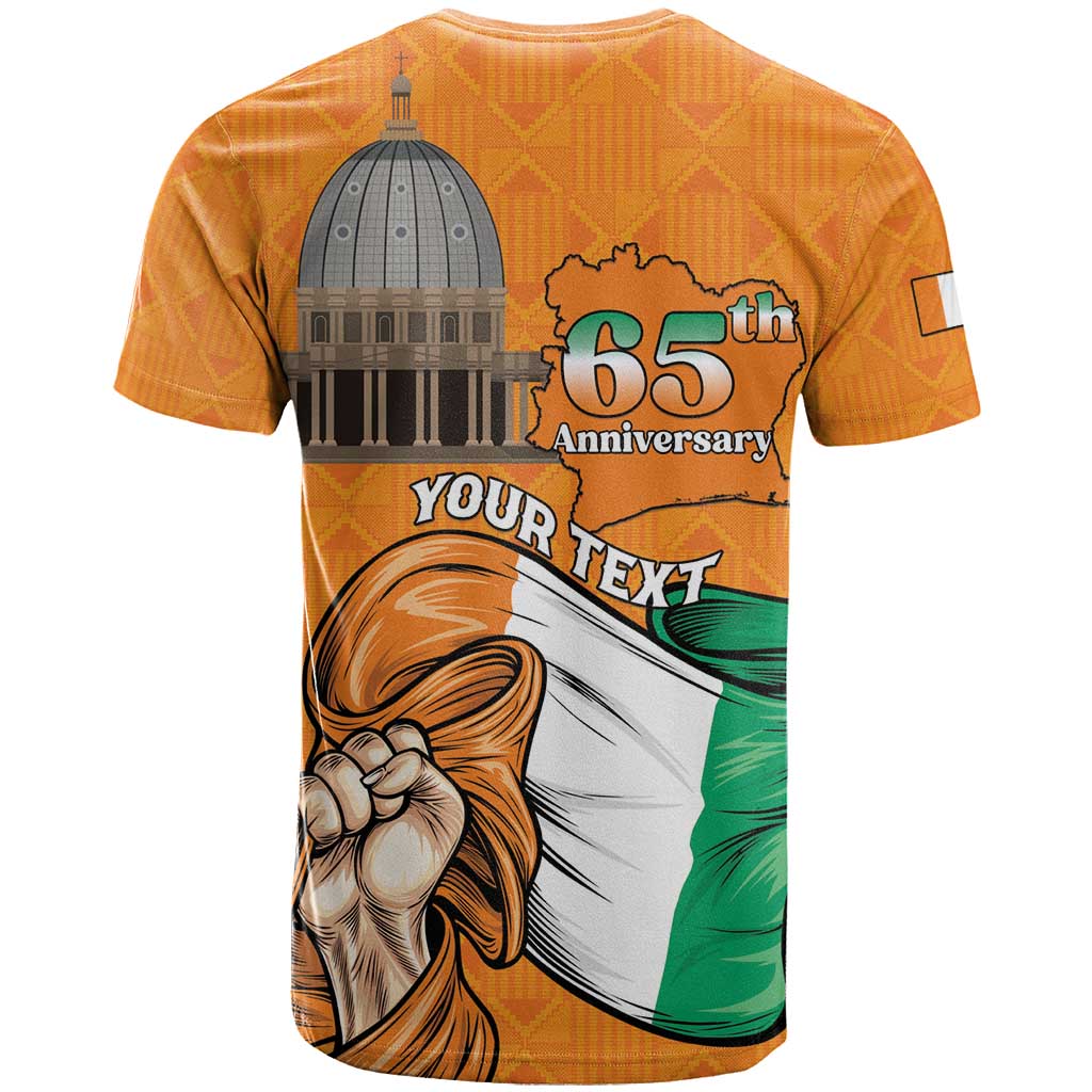 Personalised Happy Cote dIvoire T shirt 65th of Independence Day LT15