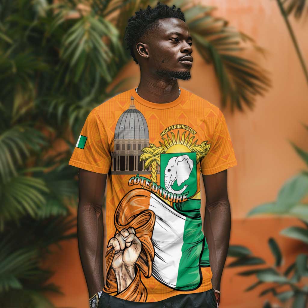Personalised Happy Cote dIvoire T shirt 65th of Independence Day LT15