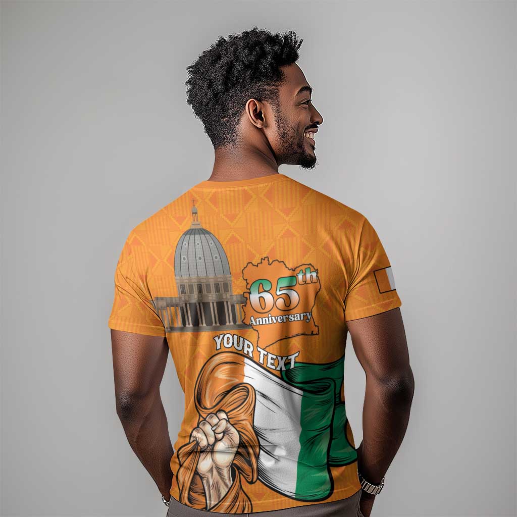 Personalised Happy Cote dIvoire T shirt 65th of Independence Day LT15
