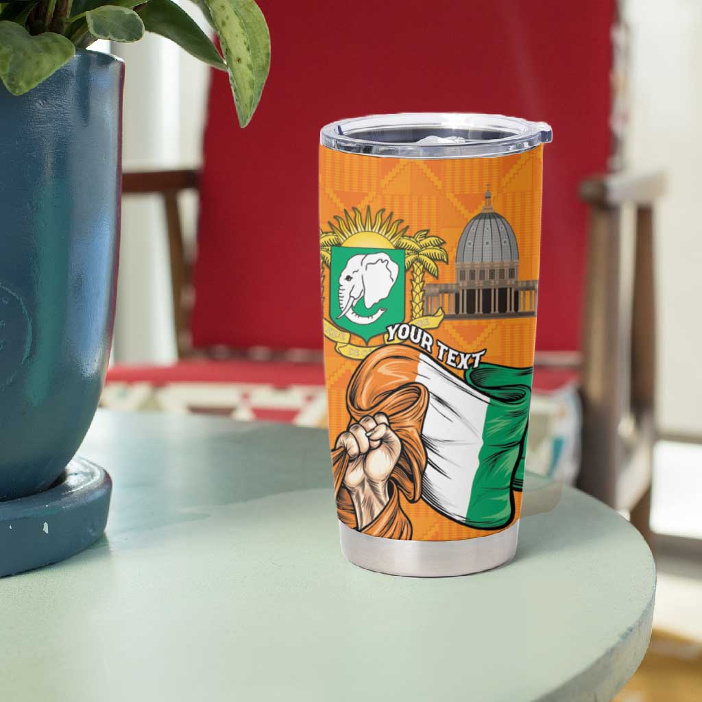 Personalised Happy Cote dIvoire Tumbler Cup 65th of Independence Day LT15