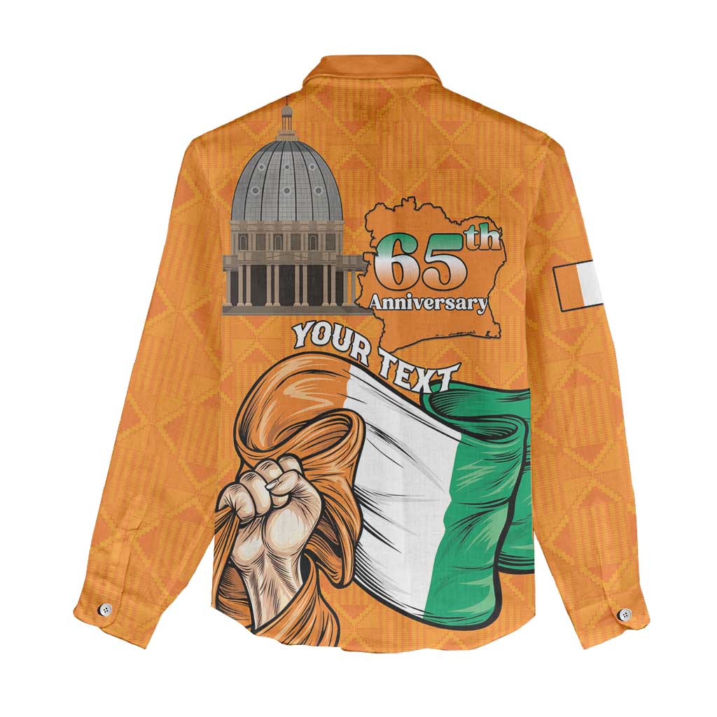 Personalised Happy Cote dIvoire Women Casual Shirt 65th of Independence Day LT15