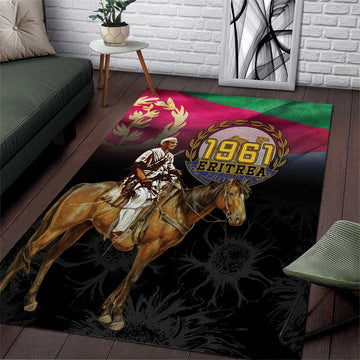 Happy Eritrea Revolution Day Area Rug Remember Hamid Idris Awate LT15