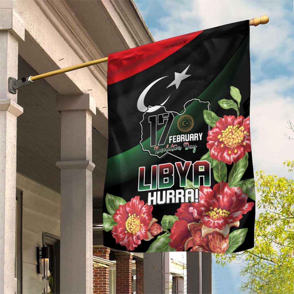 Libya Garden Flag February 17th Revolution LT15