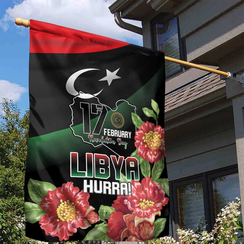 Libya Garden Flag February 17th Revolution LT15