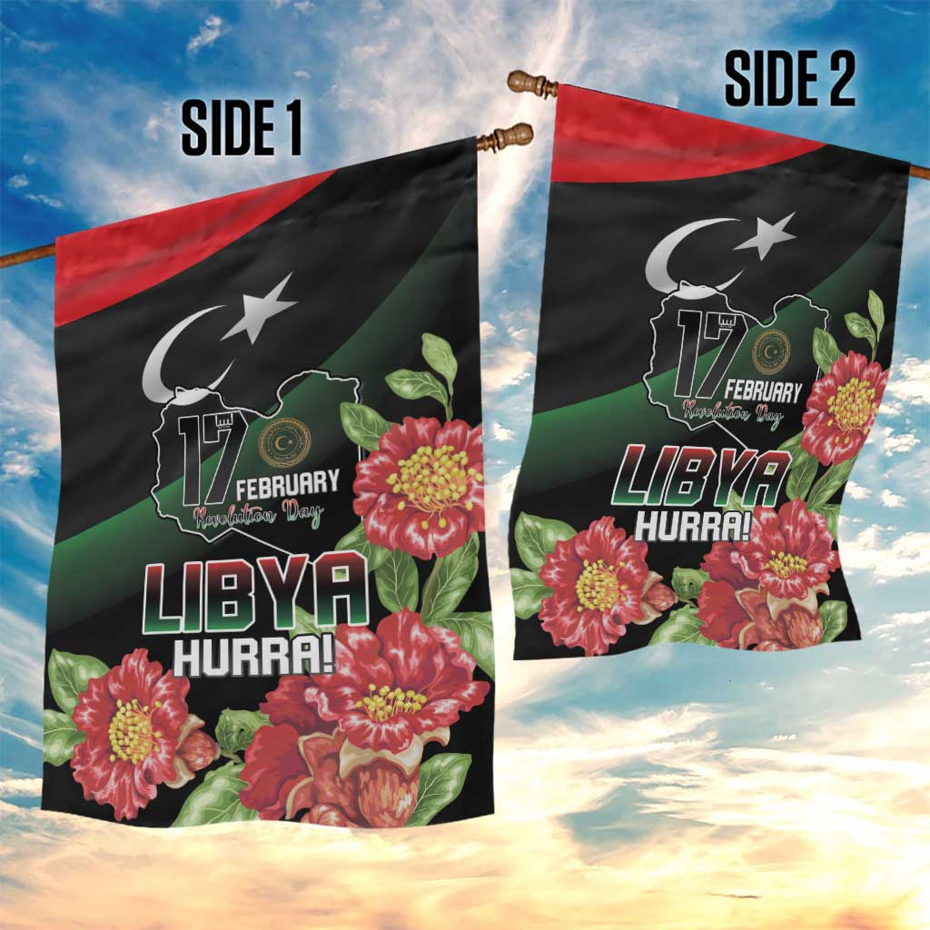 Libya Garden Flag February 17th Revolution LT15