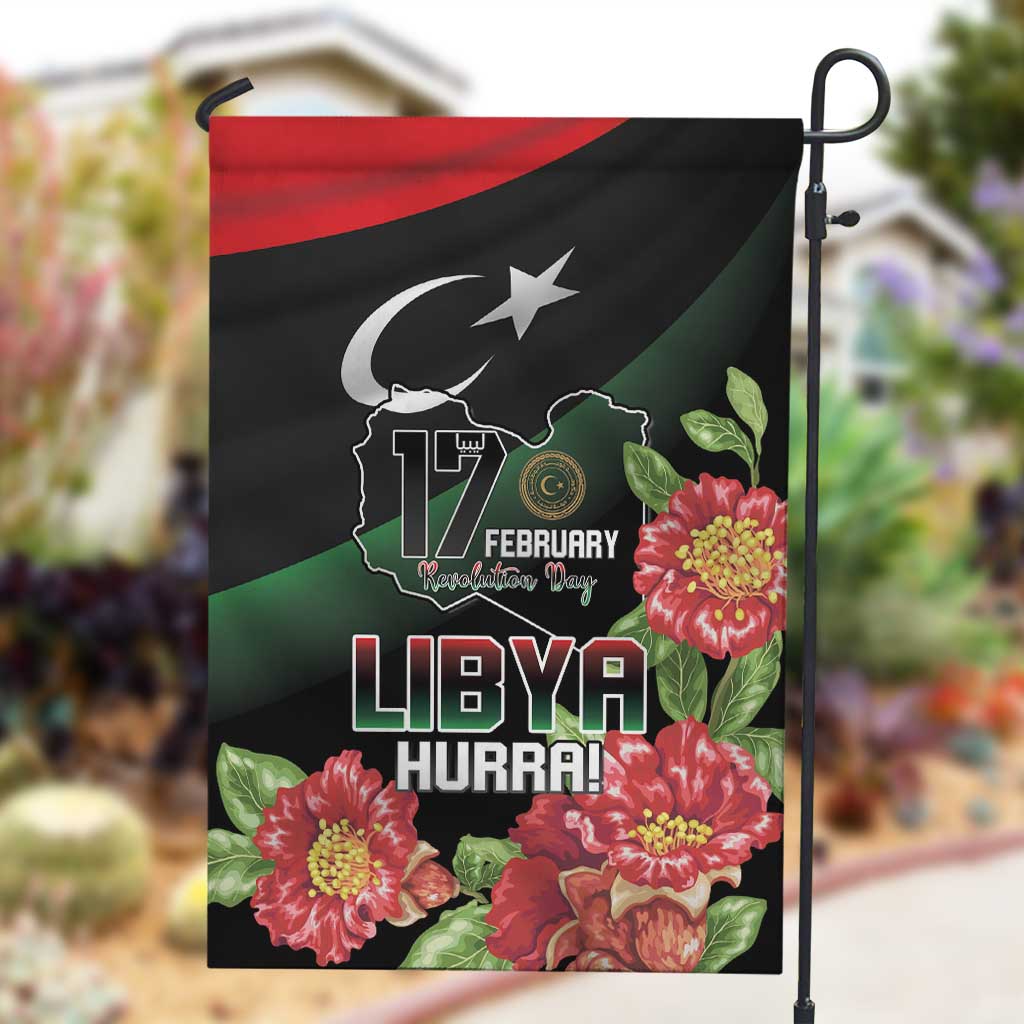 Libya Garden Flag February 17th Revolution LT15