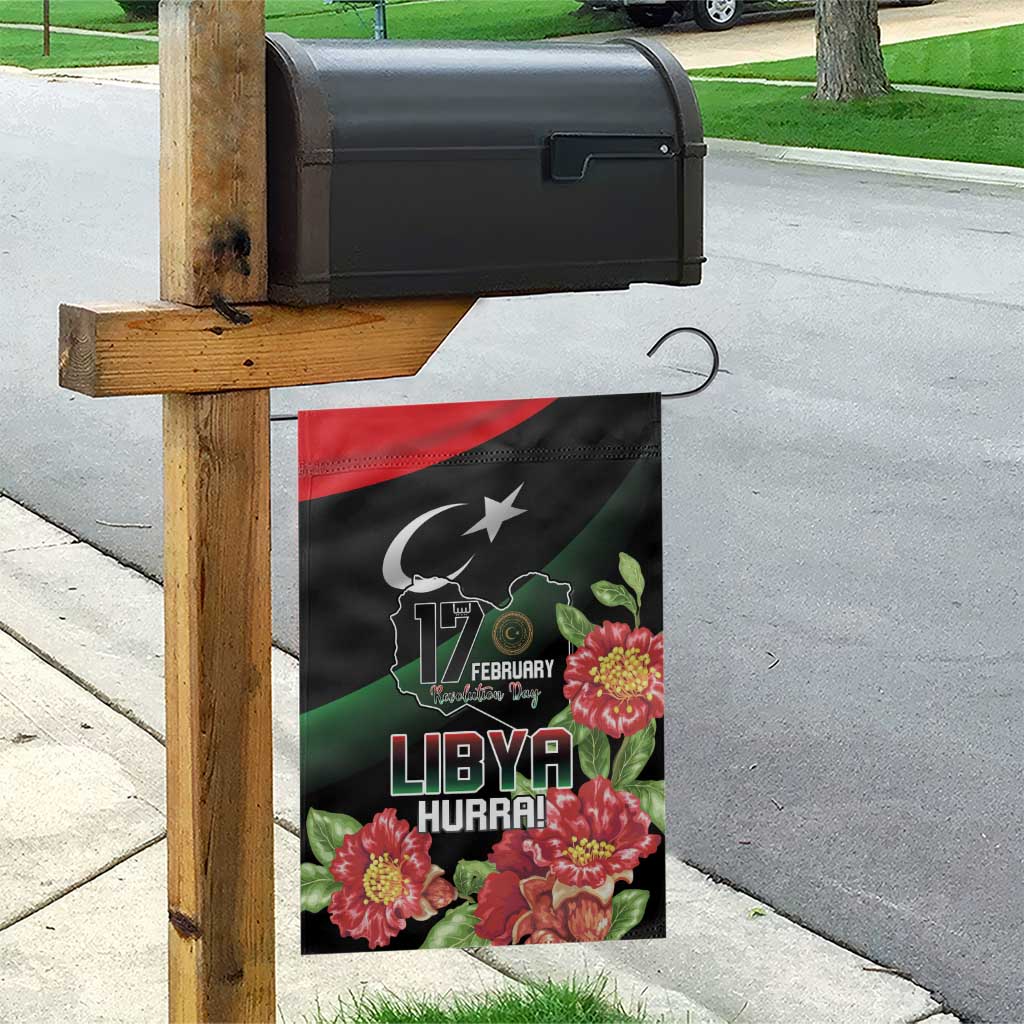 Libya Garden Flag February 17th Revolution LT15