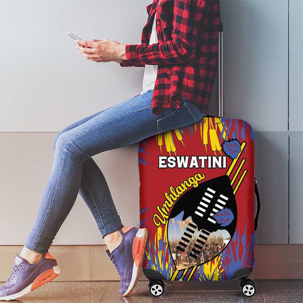 Eswatini Umhlanga Luggage Cover Nguni Shield With Reed LT15