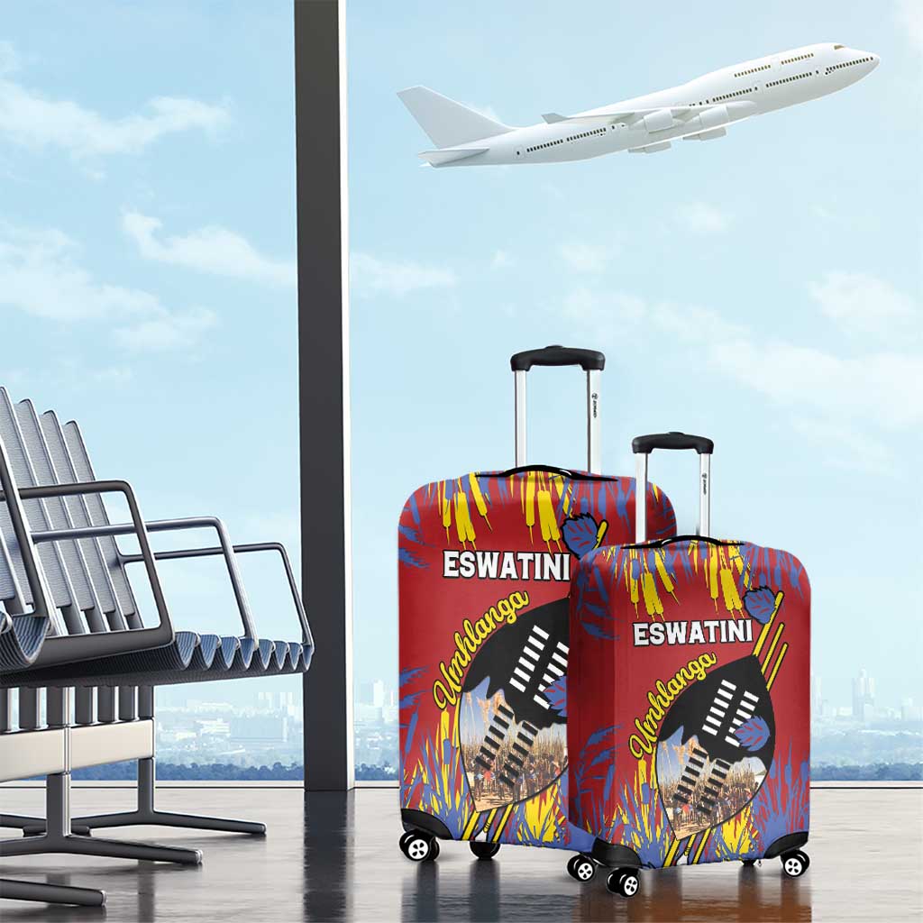 Eswatini Umhlanga Luggage Cover Nguni Shield With Reed LT15