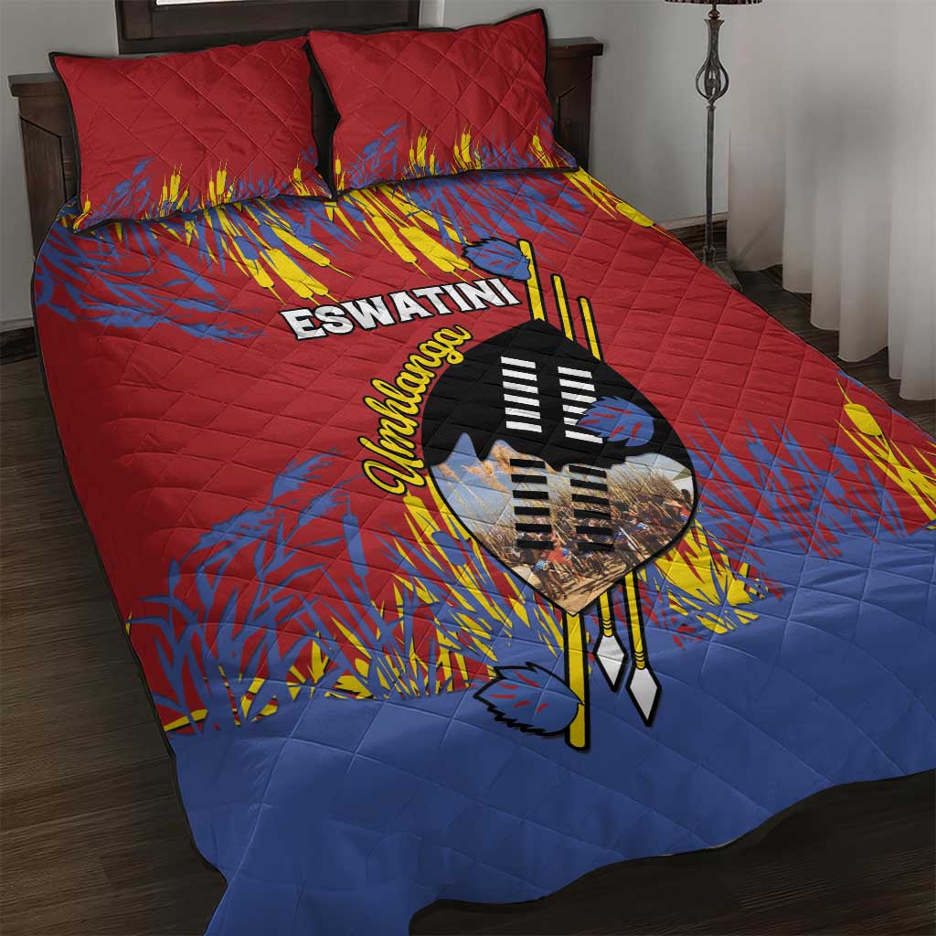 Umhlanga Reed Dance Quilt Bed Set Eswatini Heritage LT15