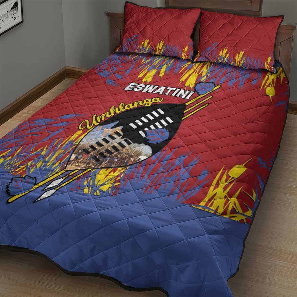 Umhlanga Reed Dance Quilt Bed Set Eswatini Heritage LT15