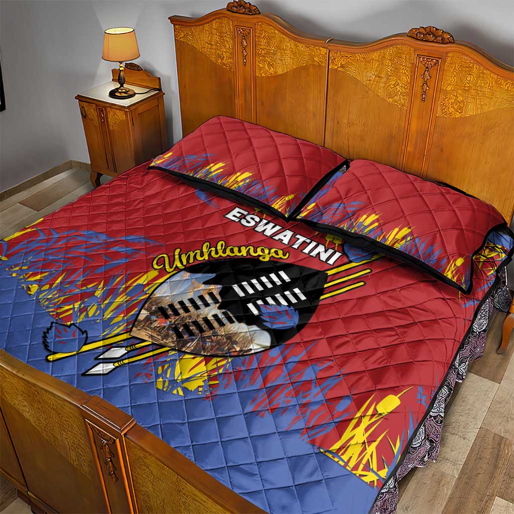 Umhlanga Reed Dance Quilt Bed Set Eswatini Heritage LT15