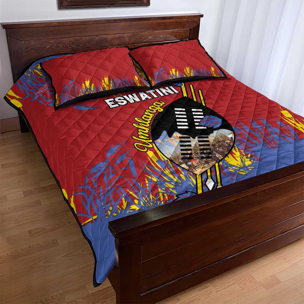 Umhlanga Reed Dance Quilt Bed Set Eswatini Heritage LT15