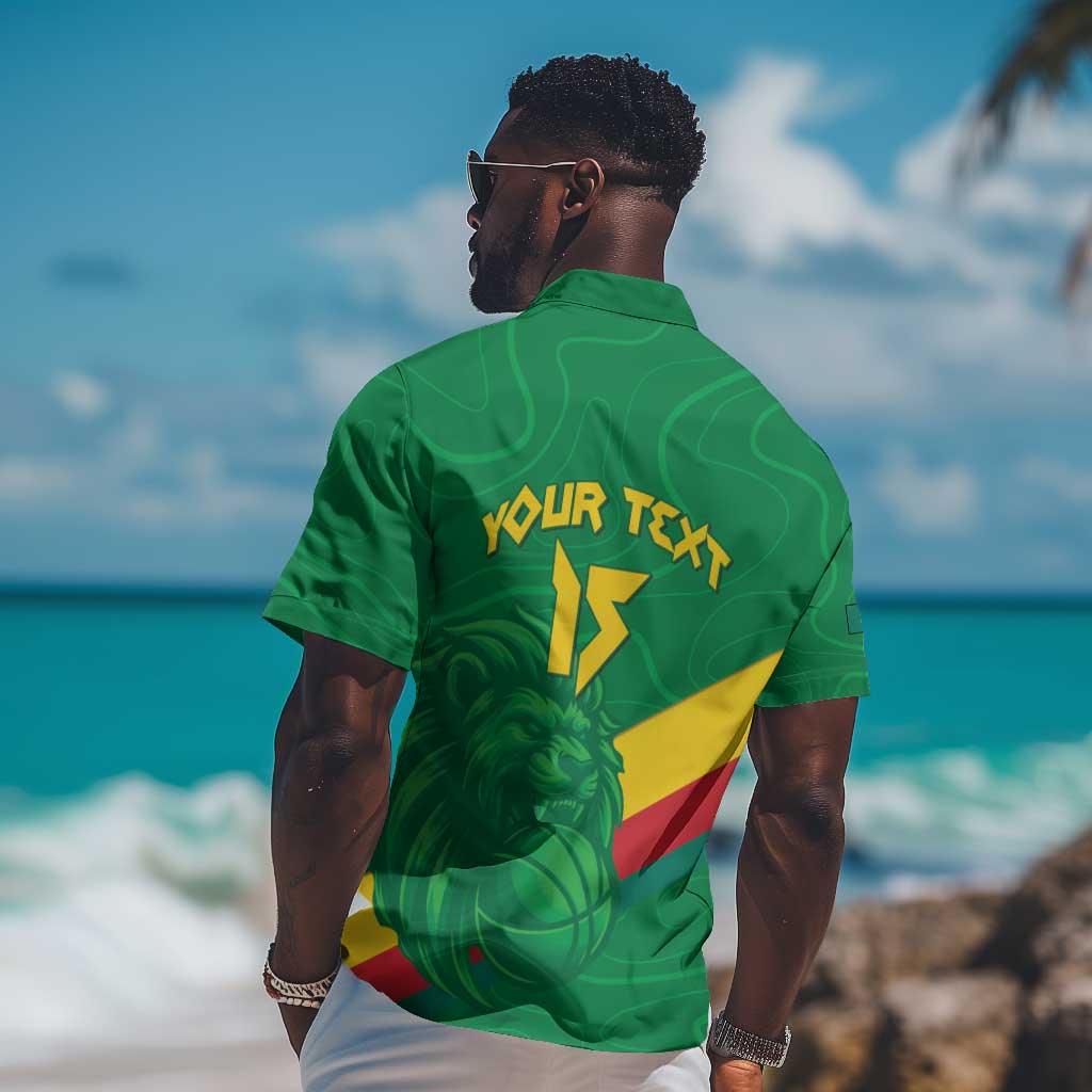 Custom Cameroon Basketball Hawaiian Shirt Go Indomitable Lions LT15