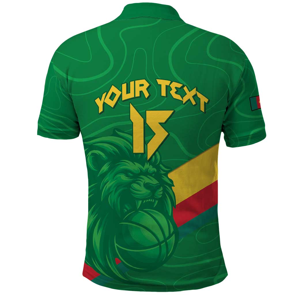 Custom Cameroon Basketball Polo Shirt Go Champions Indomitable Lions LT15