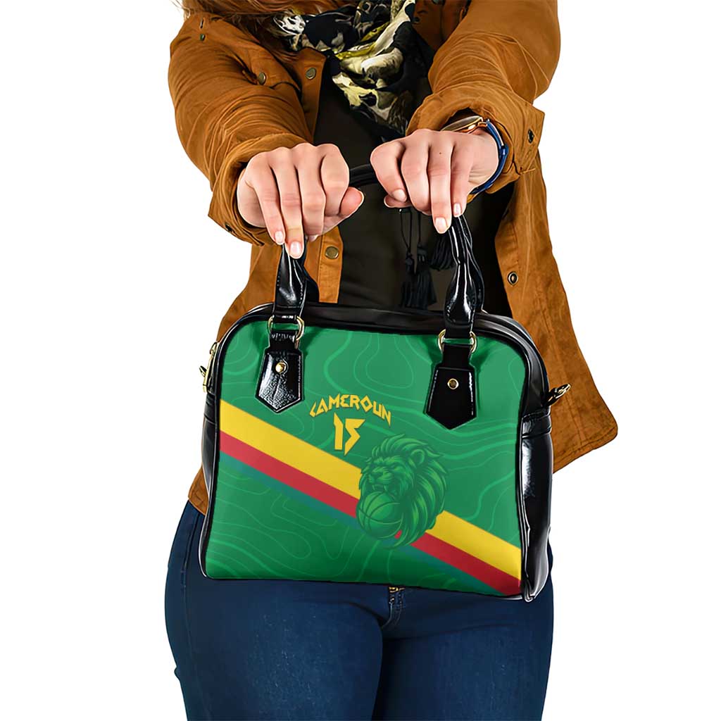 Custom Cameroon Basketball Shoulder Handbag Go Champions Indomitable Lions LT15