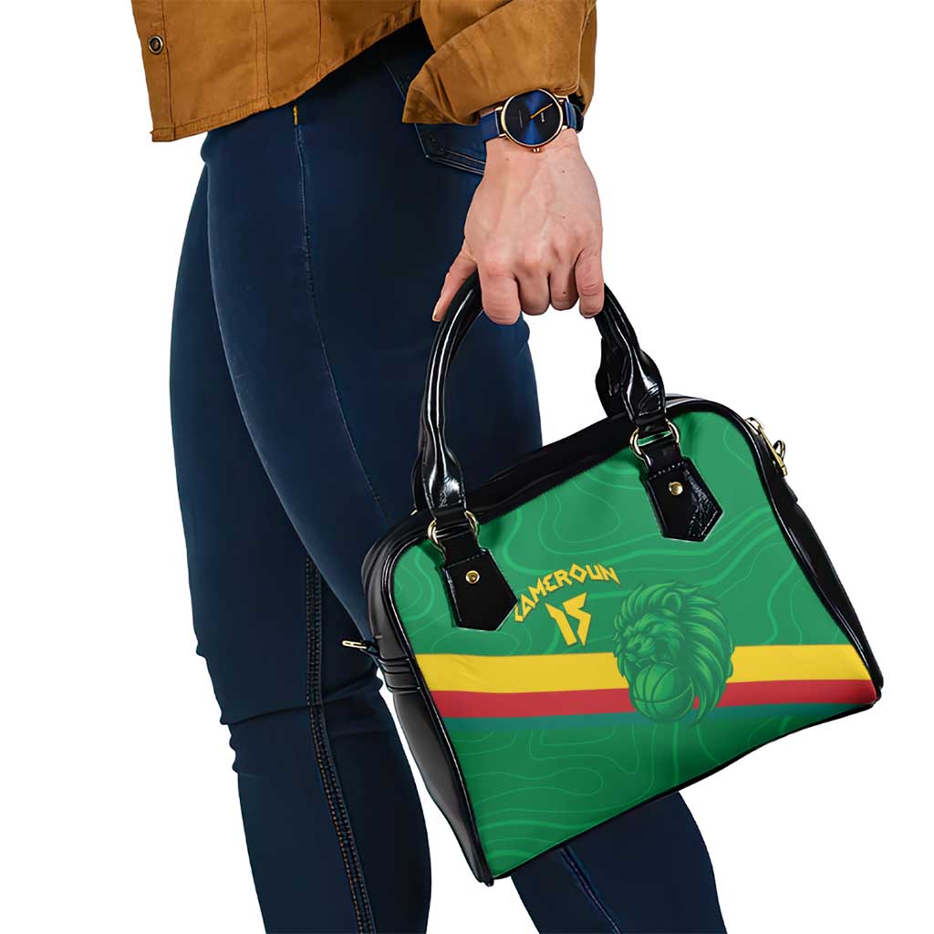 Custom Cameroon Basketball Shoulder Handbag Go Champions Indomitable Lions LT15