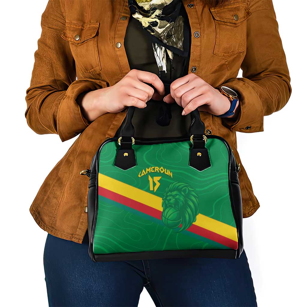 Custom Cameroon Basketball Shoulder Handbag Go Champions Indomitable Lions LT15