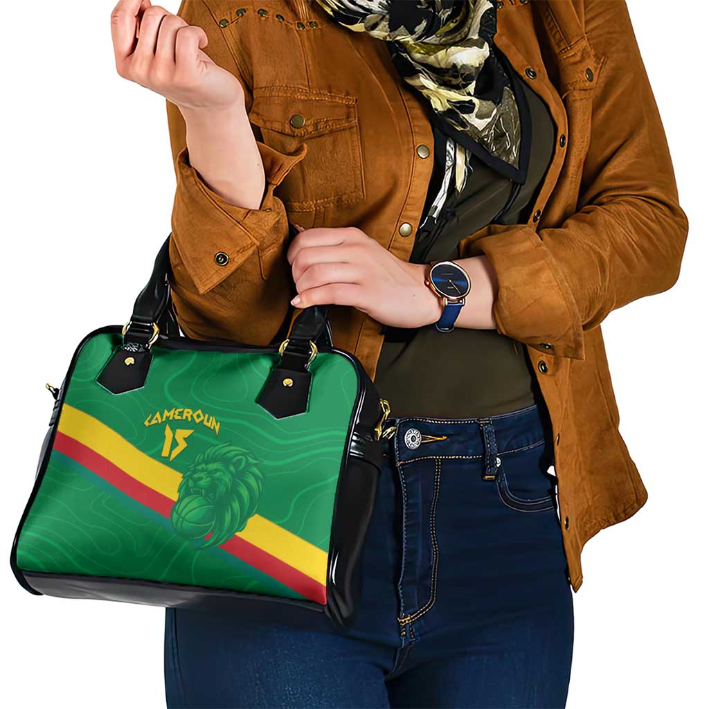 Custom Cameroon Basketball Shoulder Handbag Go Champions Indomitable Lions LT15