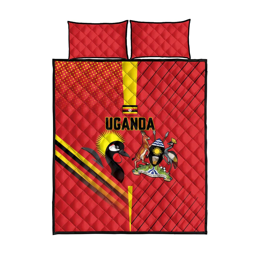 Uganda Basketball Quilt Bed Set Go Champions Silverbacks LT15