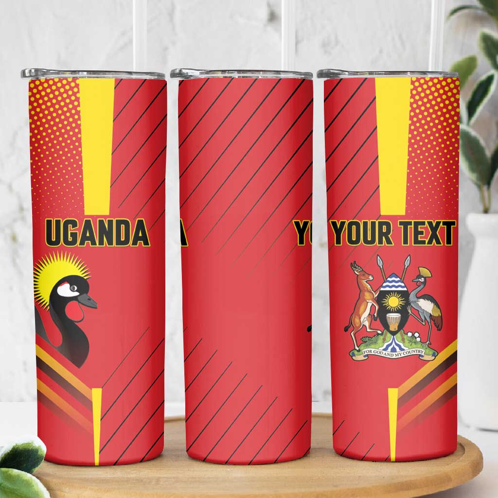 Custom Uganda Basketball Skinny Tumbler Go Champions Silverbacks LT15