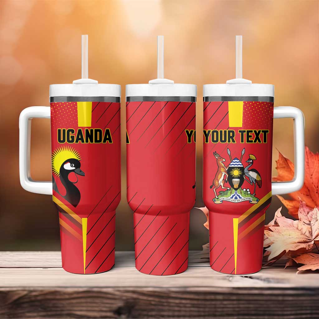 Custom Uganda Basketball Tumbler With Handle Go Champions Silverbacks LT15