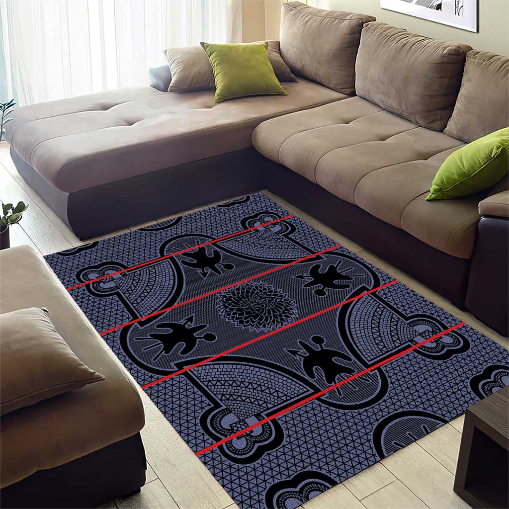 Basotho Blanket Area Rug Lesotho Seanamarena Heritage - Serenity LT15