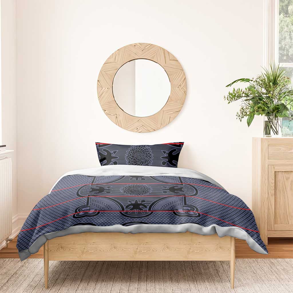 Basotho Blanket Bedding Set Lesotho Seanamarena Heritage - Serenity LT15