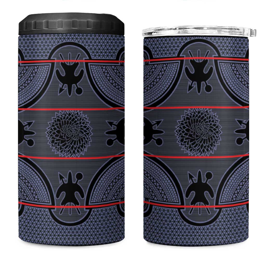 Basotho Blanket 4 in 1 Can Cooler Tumbler Lesotho Seanamarena Heritage - Serenity LT15