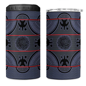 Basotho Blanket 4 in 1 Can Cooler Tumbler Lesotho Seanamarena Heritage - Serenity LT15