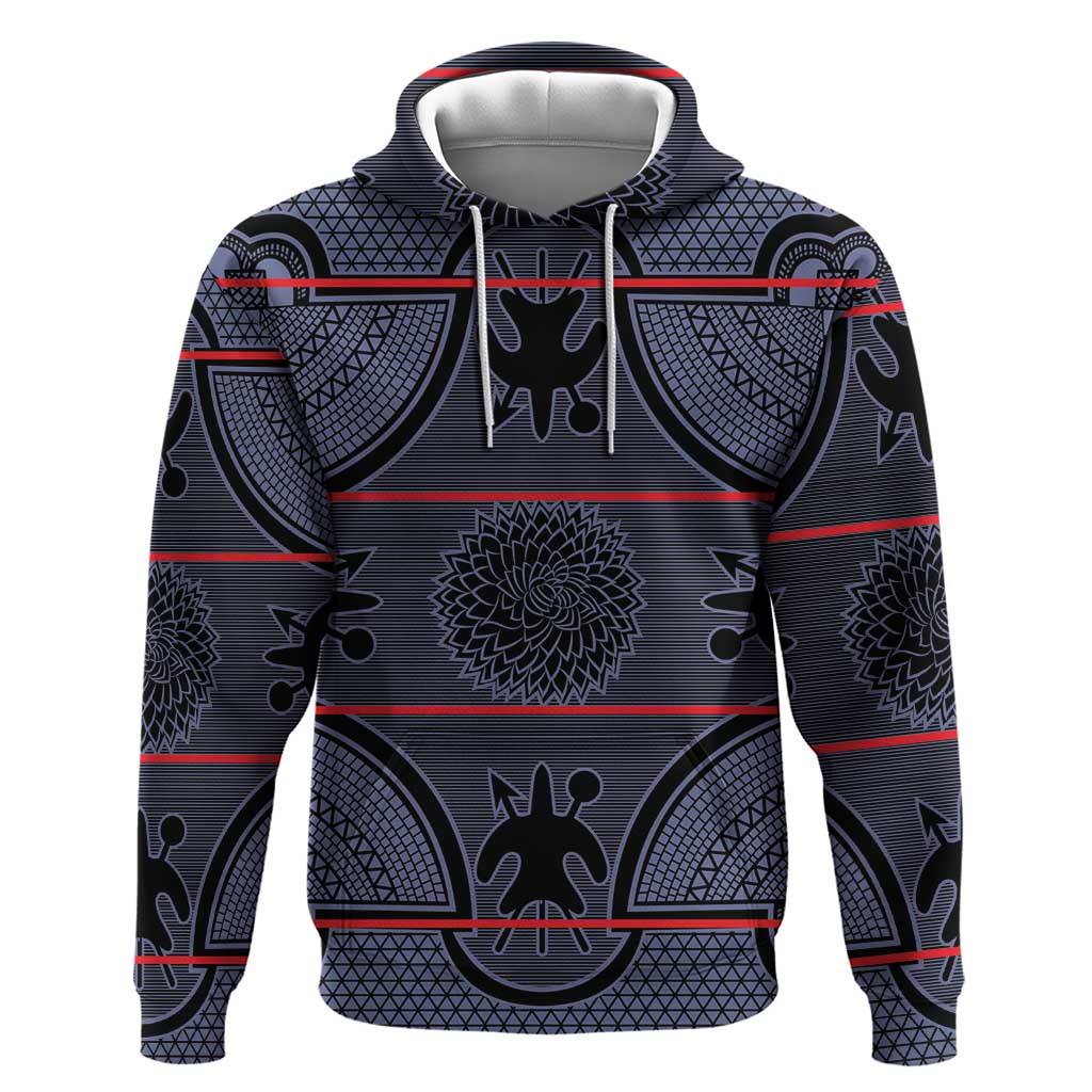 Lesotho Seanamarena Hoodie Basotho Traditional Blanket Style - Serenity LT15