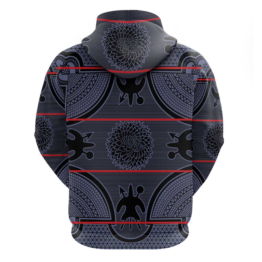 Lesotho Seanamarena Hoodie Basotho Traditional Blanket Style - Serenity LT15