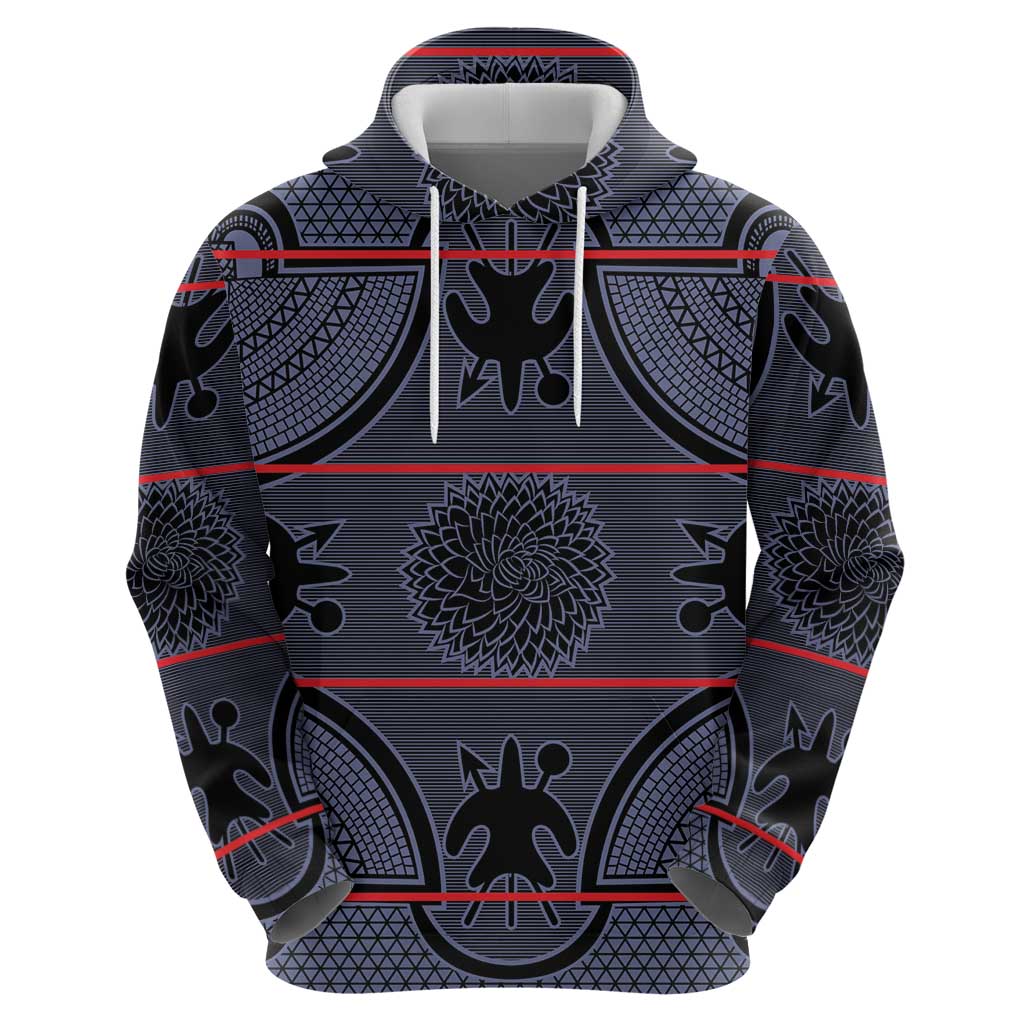 Lesotho Seanamarena Hoodie Basotho Traditional Blanket Style - Serenity LT15
