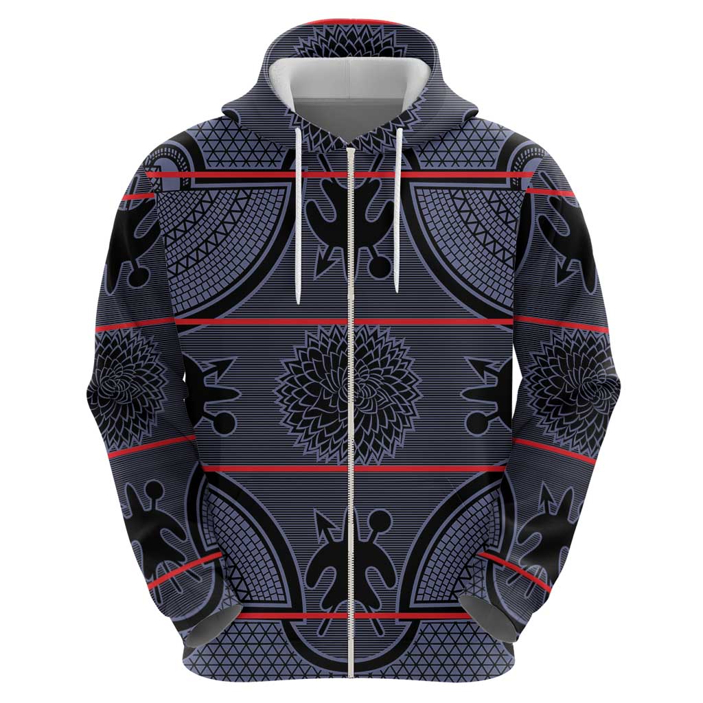 Lesotho Seanamarena Hoodie Basotho Traditional Blanket Style - Serenity LT15