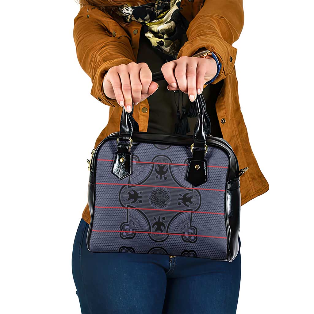 Lesotho Seanamarena Shoulder Handbag Basotho Traditional Blanket Style - Serenity LT15