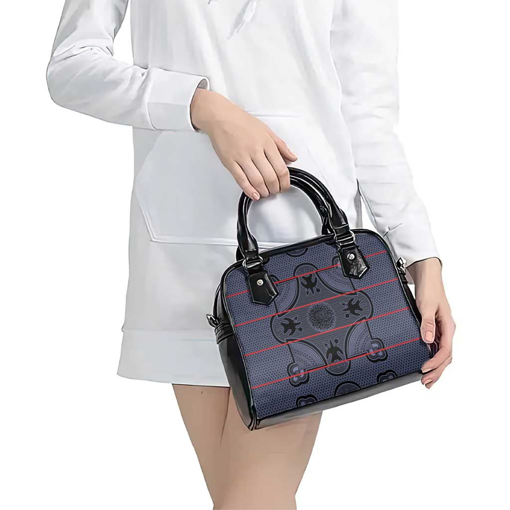 Lesotho Seanamarena Shoulder Handbag Basotho Traditional Blanket Style - Serenity LT15