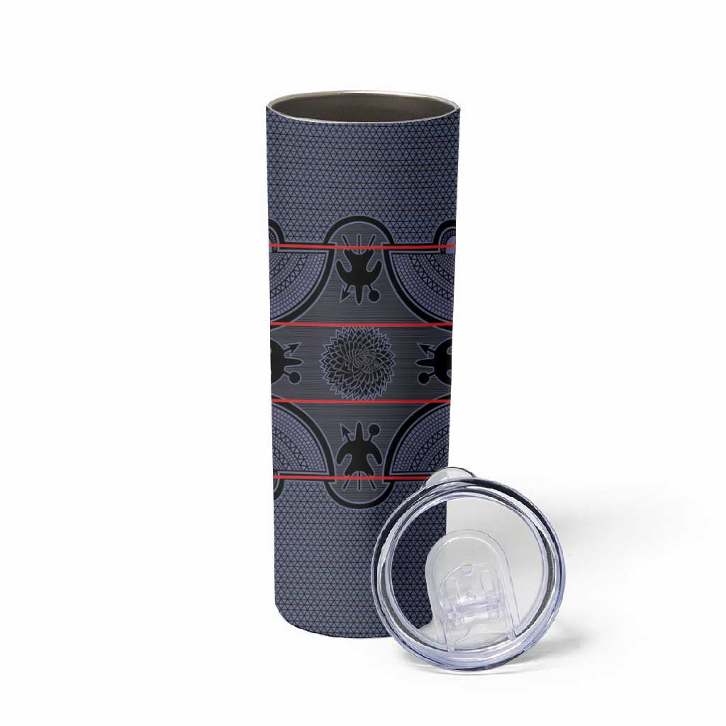 Basotho Blanket Skinny Tumbler Lesotho Seanamarena Heritage - Serenity LT15