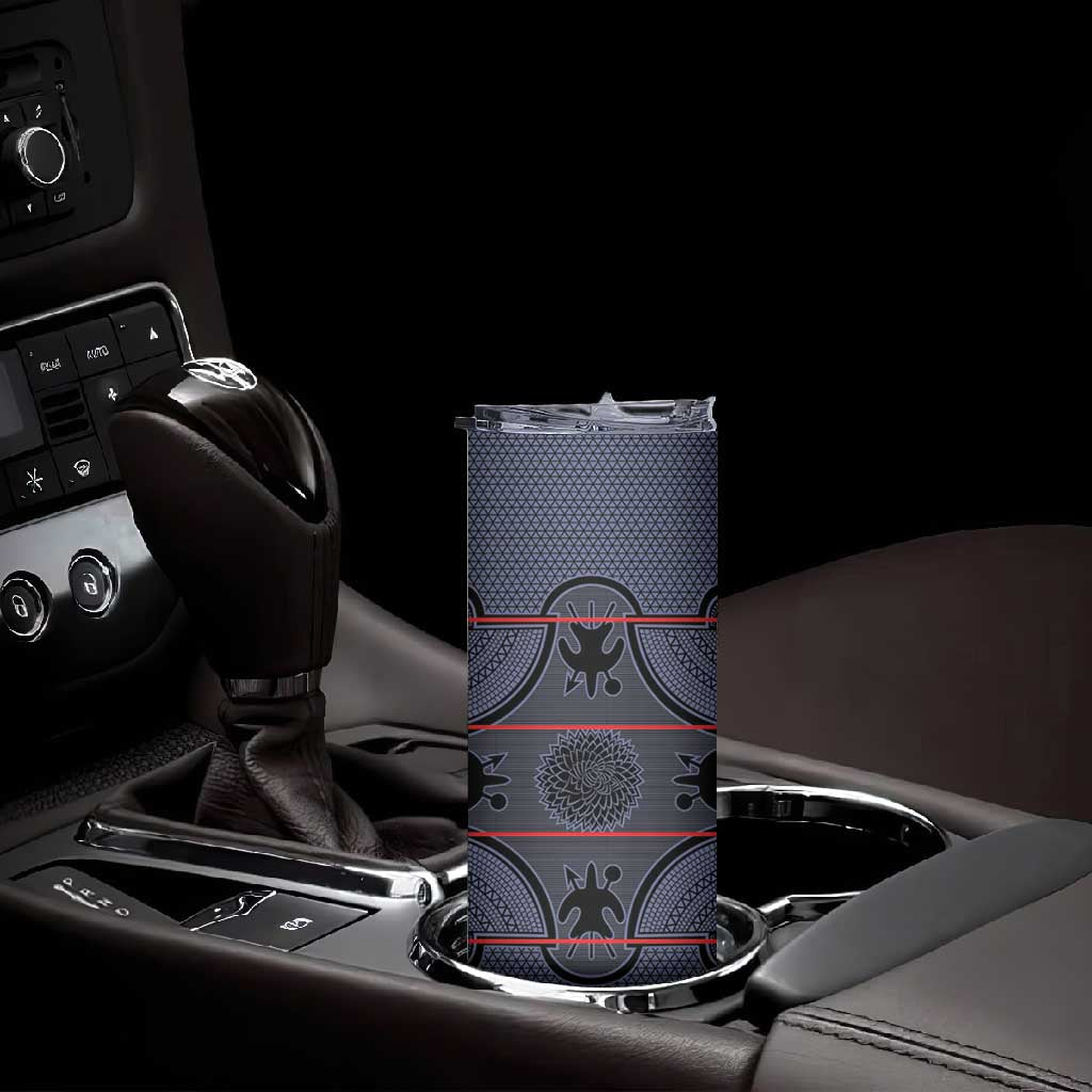 Basotho Blanket Skinny Tumbler Lesotho Seanamarena Heritage - Serenity LT15