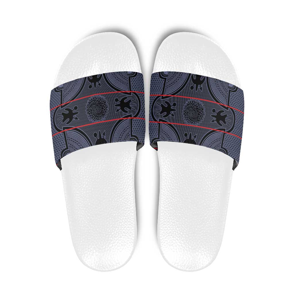 Lesotho Seanamarena Slide Sandals Basotho Traditional Blanket Style - Serenity LT15
