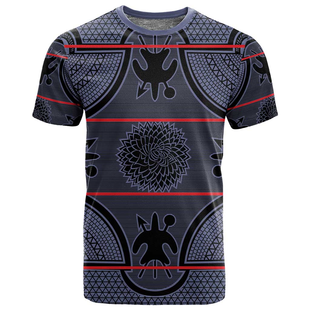 Basotho Blanket T shirt Lesotho Seanamarena Heritage - Serenity LT15