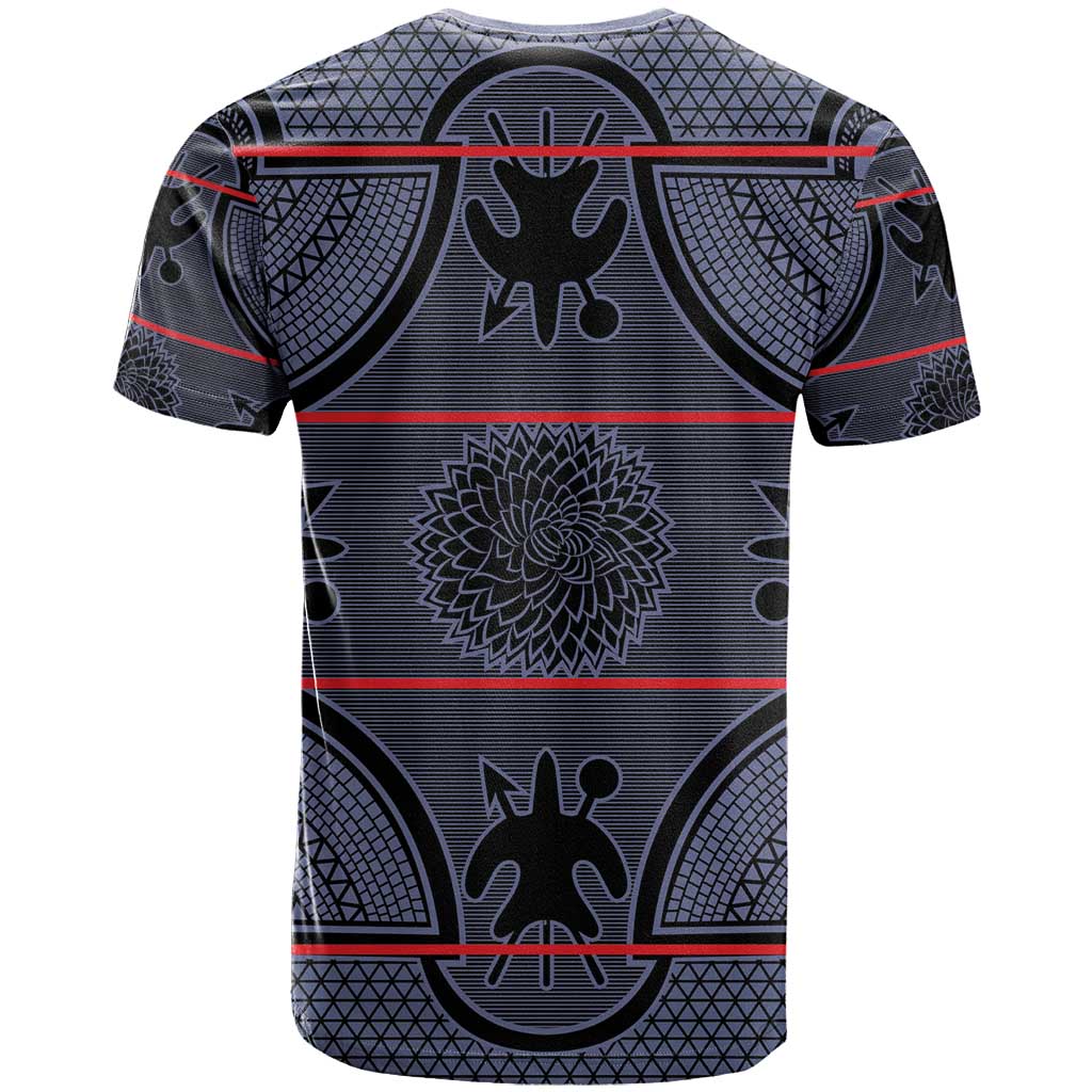 Basotho Blanket T shirt Lesotho Seanamarena Heritage - Serenity LT15