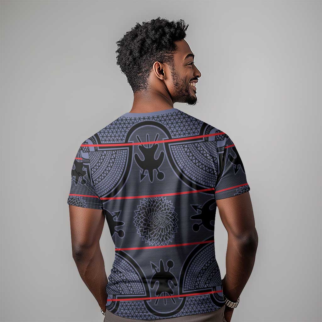 Basotho Blanket T shirt Lesotho Seanamarena Heritage - Serenity LT15