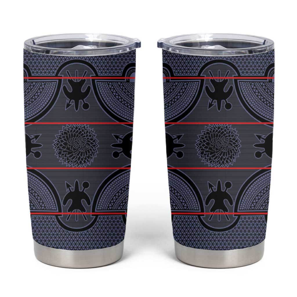 Basotho Blanket Tumbler Cup Lesotho Seanamarena Heritage - Serenity LT15