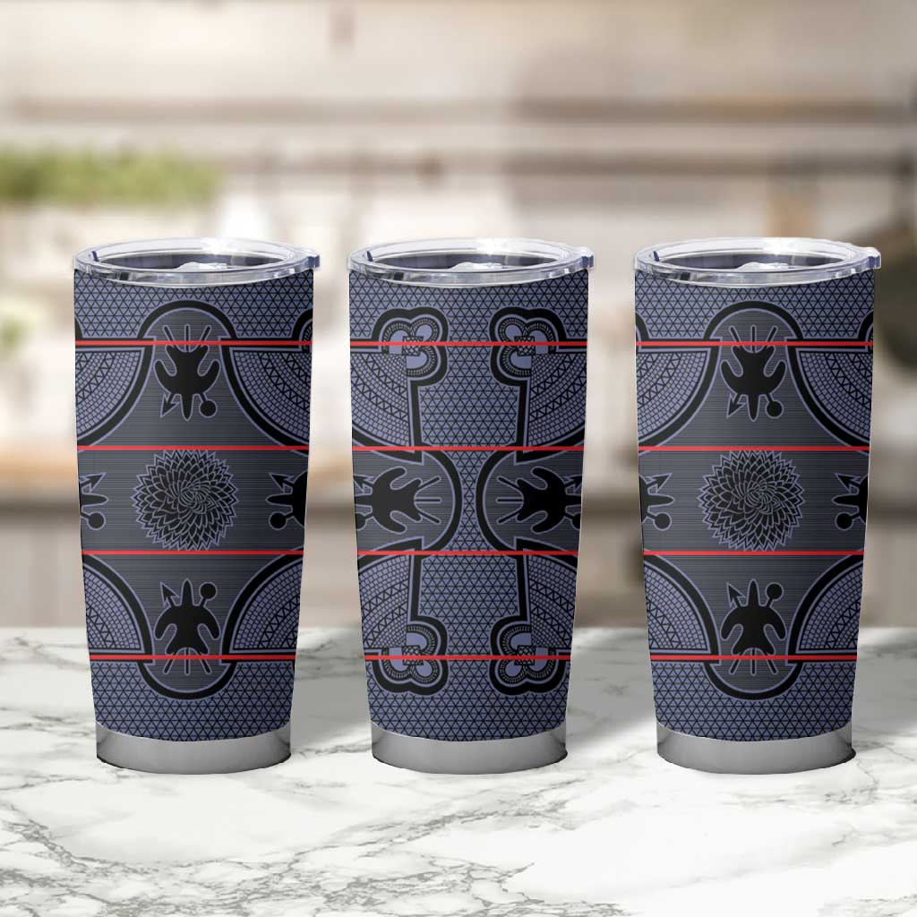 Basotho Blanket Tumbler Cup Lesotho Seanamarena Heritage - Serenity LT15
