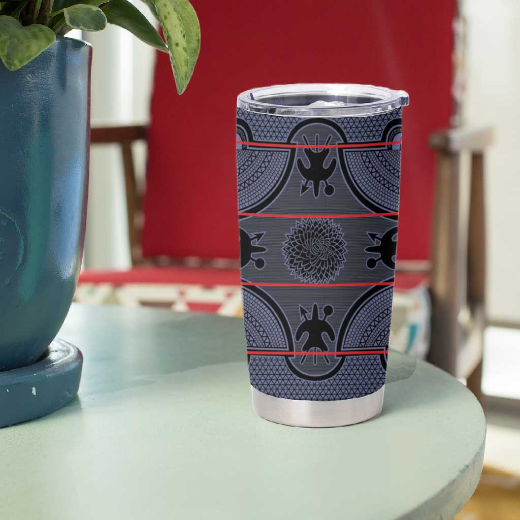 Basotho Blanket Tumbler Cup Lesotho Seanamarena Heritage - Serenity LT15