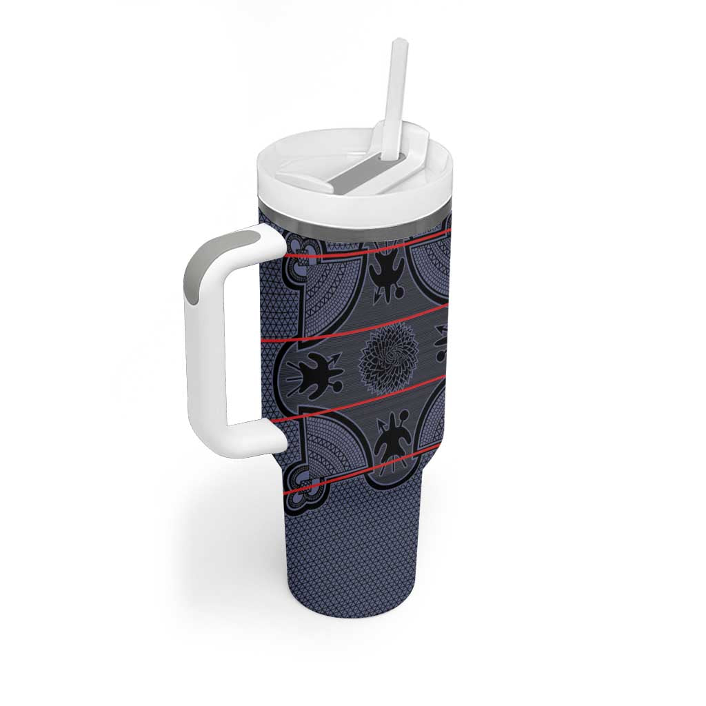 Basotho Blanket Tumbler With Handle Lesotho Seanamarena Heritage - Serenity LT15