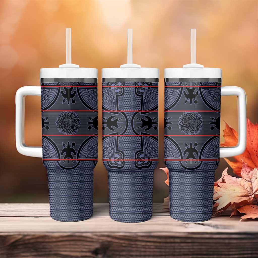 Basotho Blanket Tumbler With Handle Lesotho Seanamarena Heritage - Serenity LT15