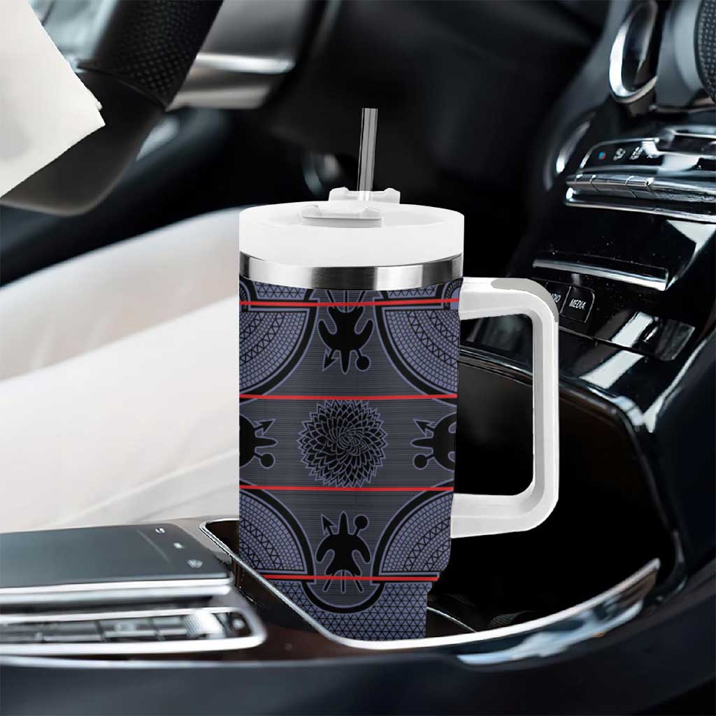 Basotho Blanket Tumbler With Handle Lesotho Seanamarena Heritage - Serenity LT15